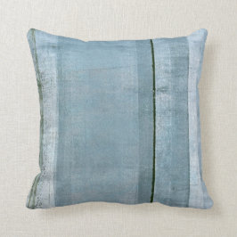 Almohada azul y negra "firme" del arte abstracto