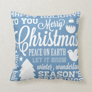 Almohada azul y verde del arte del subterráneo de