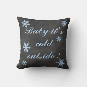 Almohada Baby Blue Baby it's Cold Outside