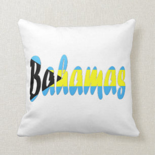 Almohada bahamesa de la bandera