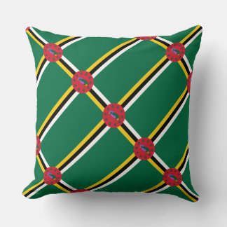 Almohada "Bandera de Dominica" de Paul McGehee