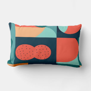 Almohada Bauhaus Geométrica Retro