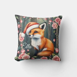 Almohada bebé de zorro del bosque con sombrero de