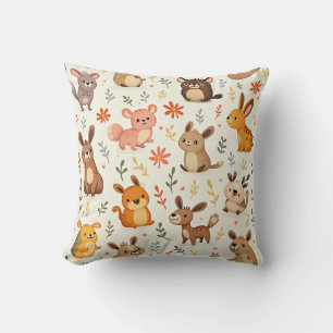 almohada beige animal