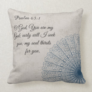 Almohada beige del 63:1 del salmo del tapetito