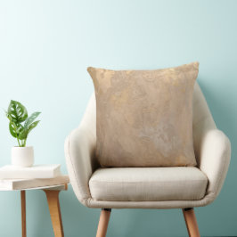Almohada beige dorada texturizada