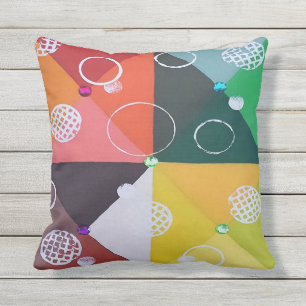 Almohada Bejeweled del patio