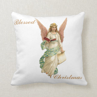 Almohada bendecida 16" del ángel del navidad