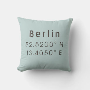 Almohada Berlín Longitud Latitud