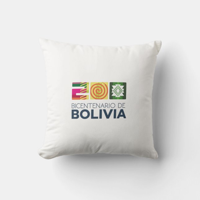 Almohada bicentenario de Bolivia (Anverso)