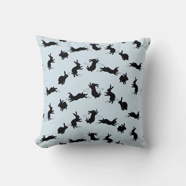 Almohada Binky Bunnies (Azul Claro) (Anverso)