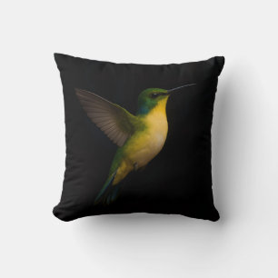 Almohada Black 4 Luxe American MoJo con Pájaro Vol