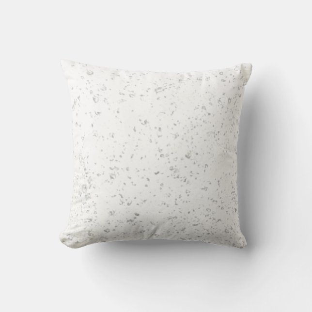 Almohada blanca con especkles. (Anverso)