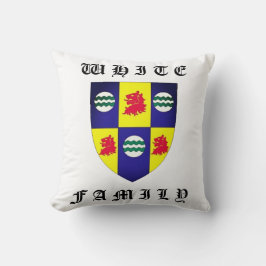 Almohada blanca de los descendientes de la familia