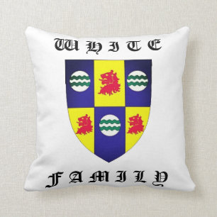 Almohada blanca de los descendientes de la familia