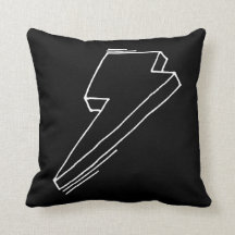 Almohada blanca del acento del rayo