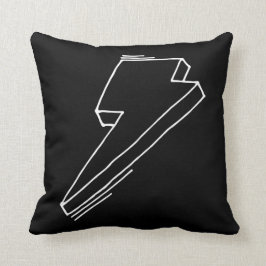 Almohada blanca del acento del rayo