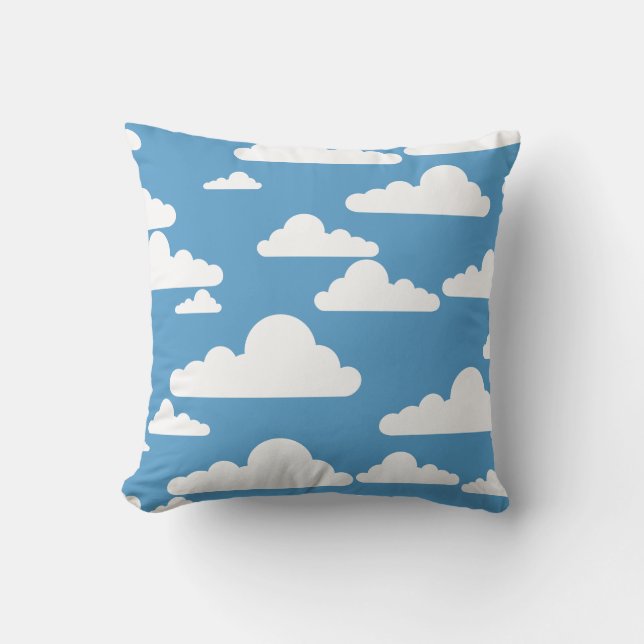 Almohada blanca del modelo de la nube del cielo (Anverso)