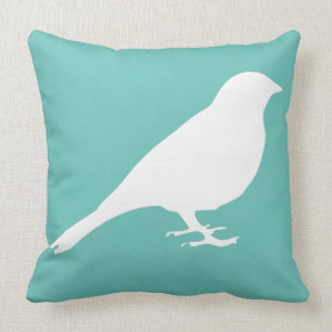 Almohada blanca del pájaro