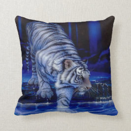 Almohada blanca del tigre