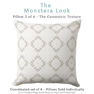 Almohada Blanca Geométrica para Lanzar