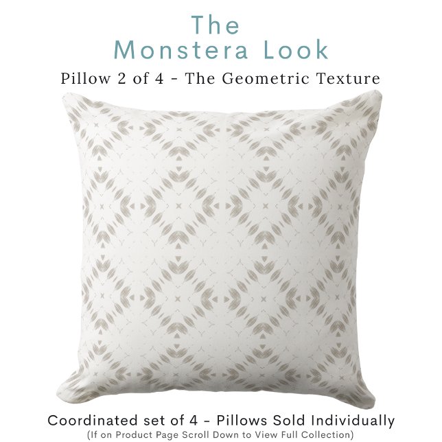 Almohada Blanca Geométrica para Lanzar (Subido por el creador)