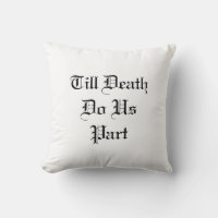 Almohada Blanca Hasta que la Muerte nos Separe