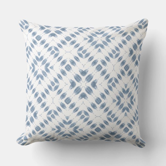 Almohada Blanca Moderna Costera (Anverso)