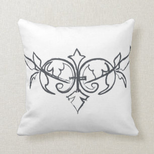 Almohada blanca para la ducha nupcial de la boda