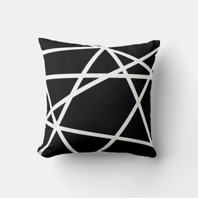 Almohada blanco y negro (Anverso)