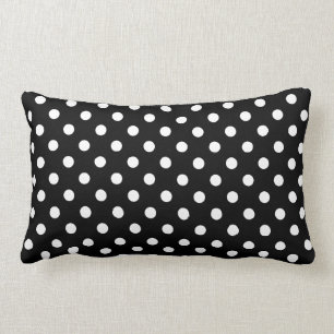 Almohada blanco y negro del lunar
