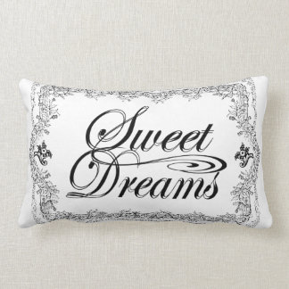 almohada blanco y negro retra de los sueños dulces