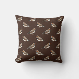 Almohada Bohemia de Pinzón Cebra Única