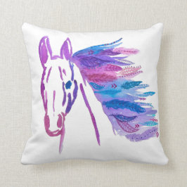 Almohada bohemia del caballo por Megaflora