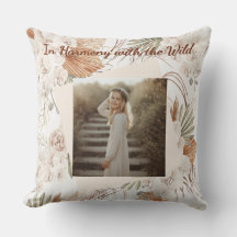 Almohada Bohemia Personalizada Regalo de Foto Bohe