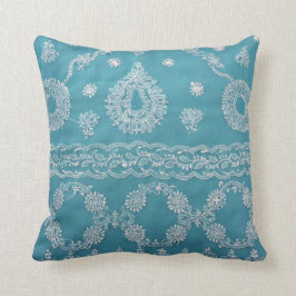 Almohada Bohemiana Turquesa