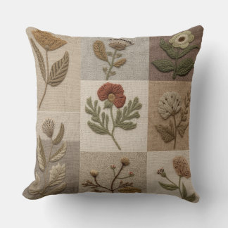 Almohada Bohemio de Flor Silvestre – Cojín Botánic