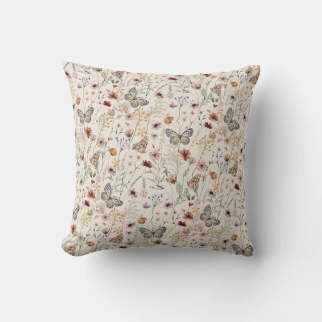 Almohada Bohemio Floral (Anverso)