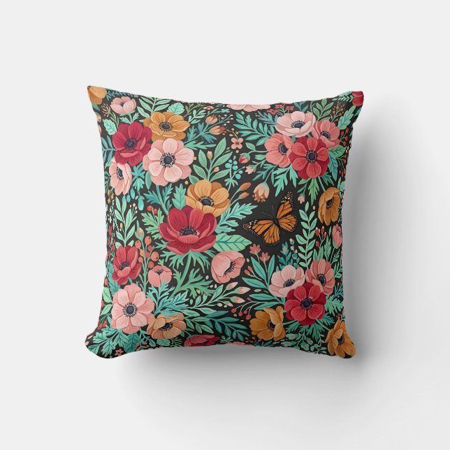 Almohada Bohemio Floral (Anverso)