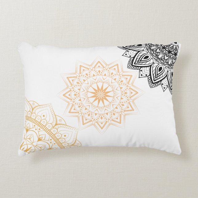 Almohada Bohemio Floral Acuarela (Anverso)