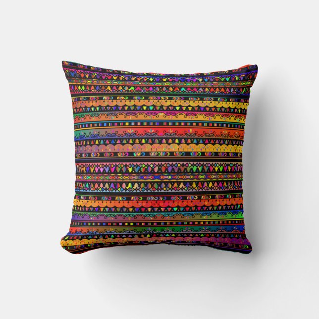 Almohada Bohemio Multicolor (Anverso)