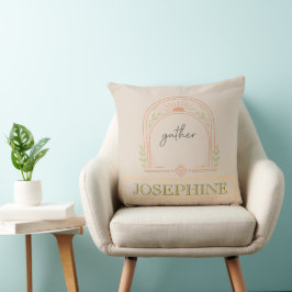 Almohada Boho Arco | Sol Neutral Granja