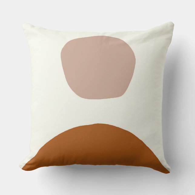 almohada boho del amanecer en rosa y óxido para do (Anverso)