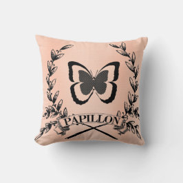 Almohada bonita de Papillon del francés de París