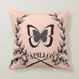 Almohada bonita de Papillon del francés de París