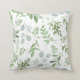 Almohada botánica del verdor - diseño de la