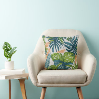 Almohada botánica tropical para echar