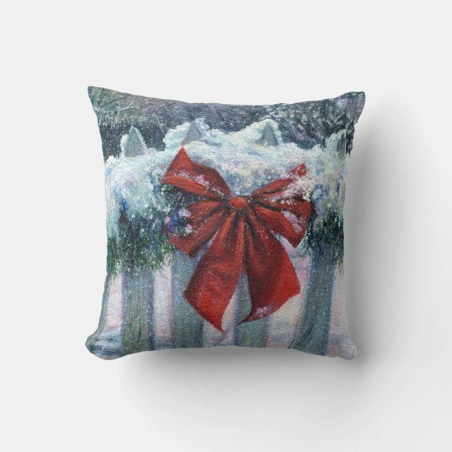 Almohada "Bow In The Snow" (Anverso)