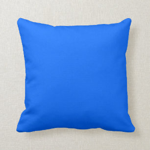 almohada brillante del azul de cielo