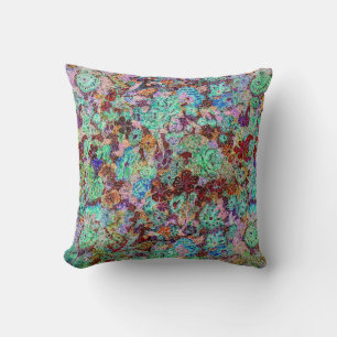 Almohada brillante floral
